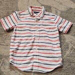 Striped Kids Shirt - Red, Blue, and White